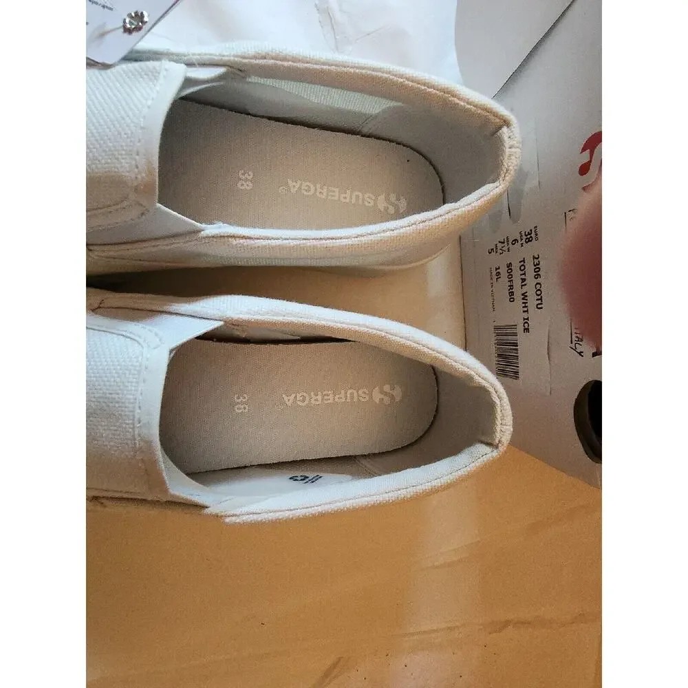 Superga 2306 Cotu White Womens Shoes Size 7.5 M Fashion Sneakers Platform